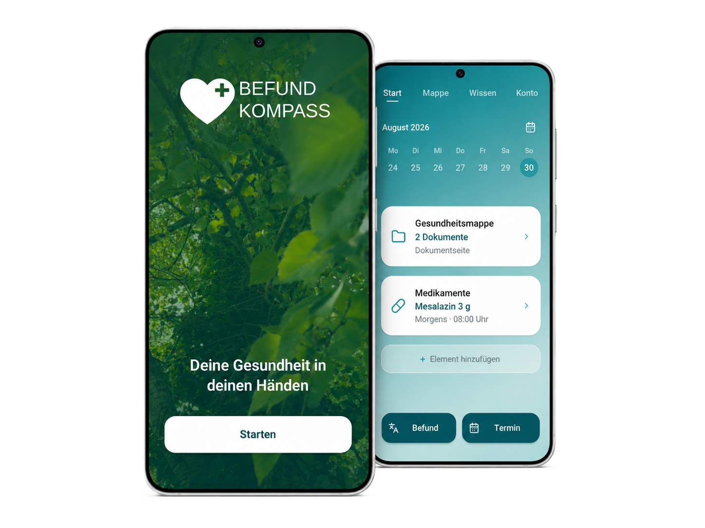 Befundkompass App Mockup